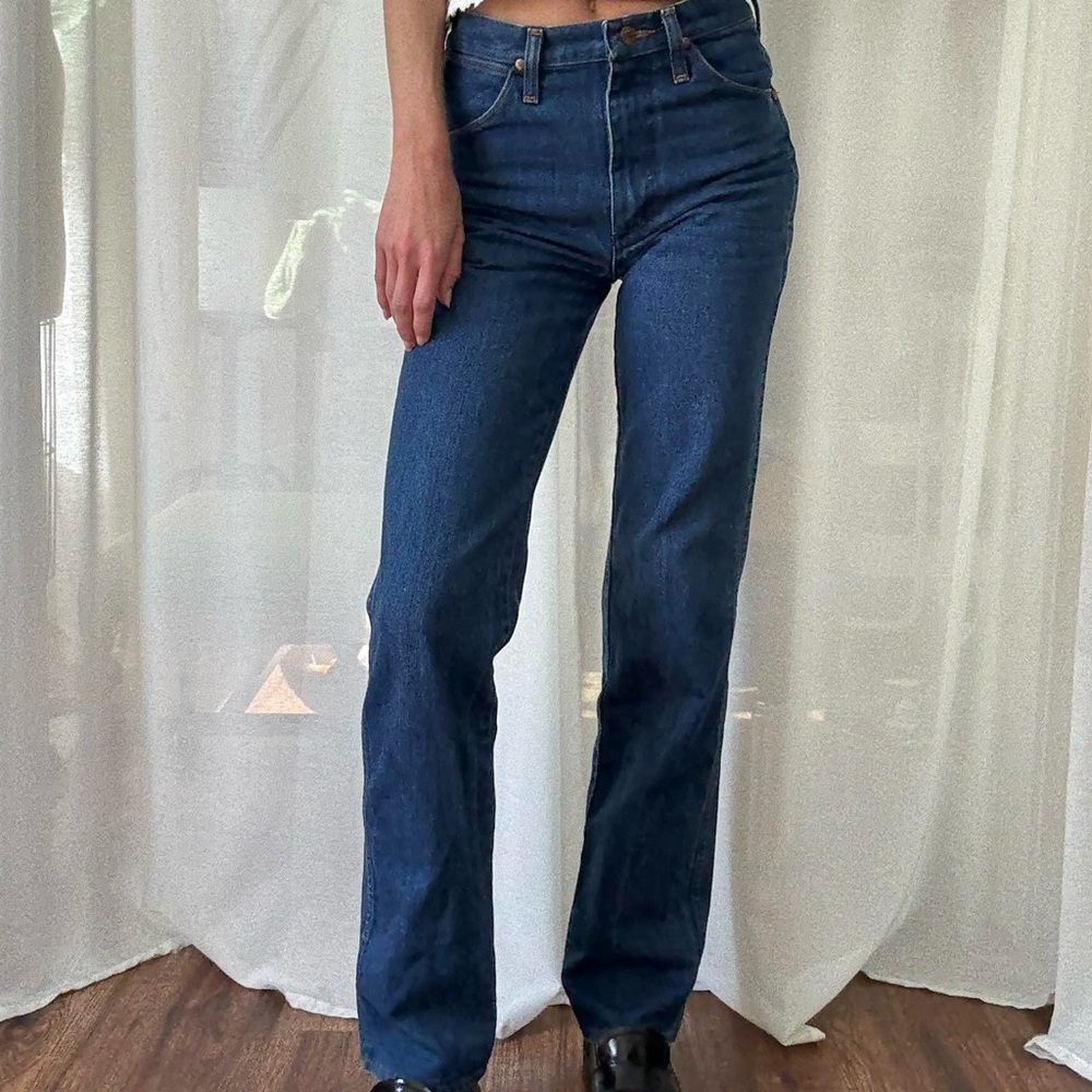 Vintage Wrangler Women's Blue Jeans - Picture 4 of 4
